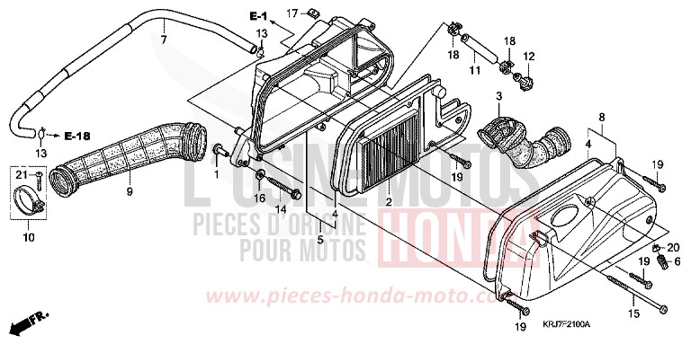 FILTRE A AIR von S-wing ABS PEARL COOL WHITE (NHA16) von 2011